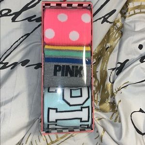 Pink 3 pack crew socks